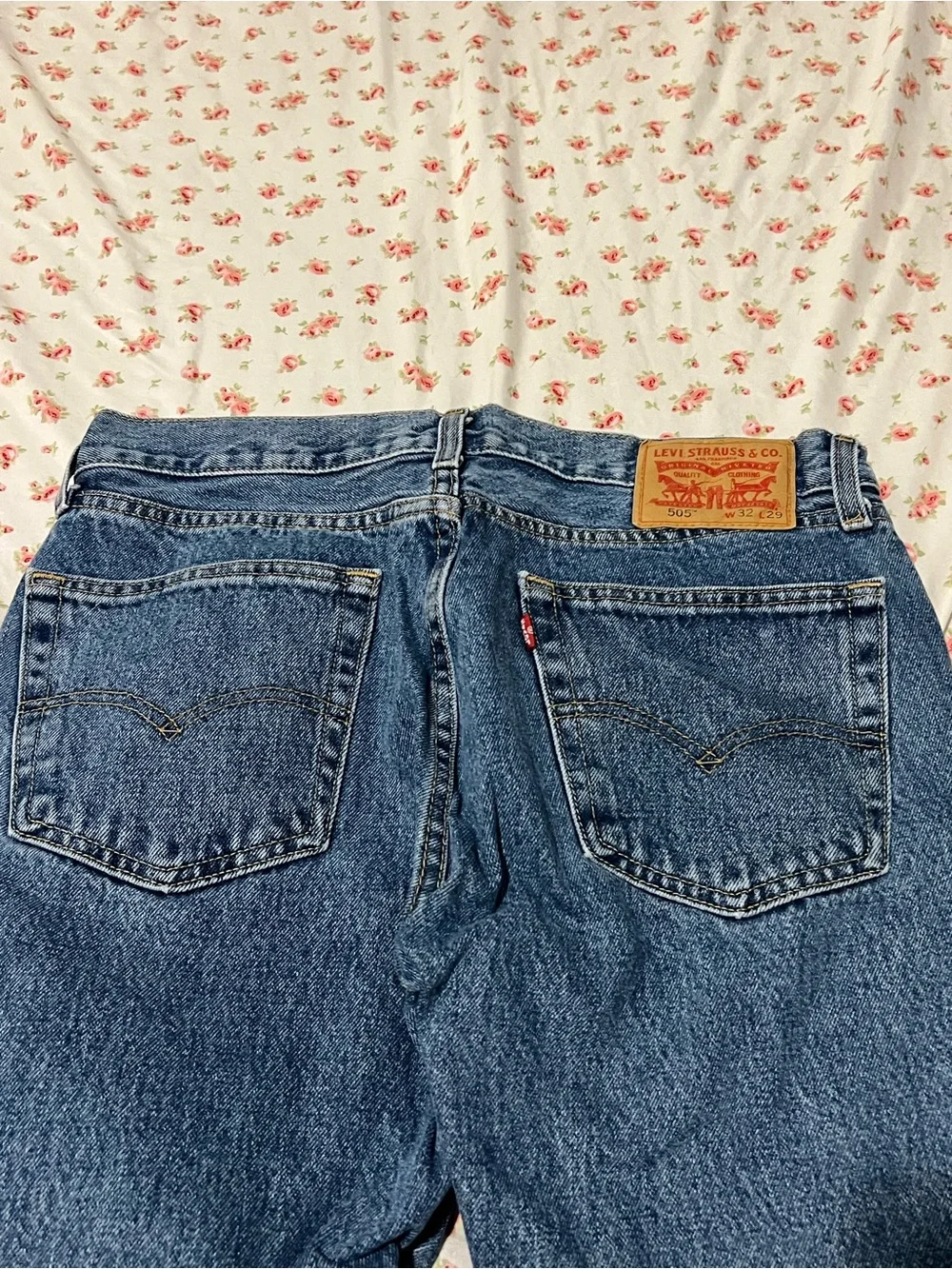 vintage levi’s blue denim 505 jeans